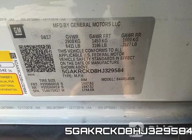 5GAKRCKD8HJ329584 фото 10