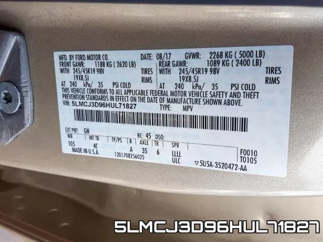 5LMCJ3D96HUL71827 фото 2