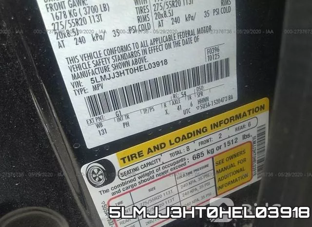 5LMJJ3HT0HEL03918 фото 10