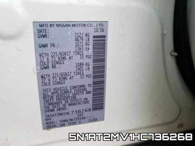 5N1AT2MV1HC736268 фото 2