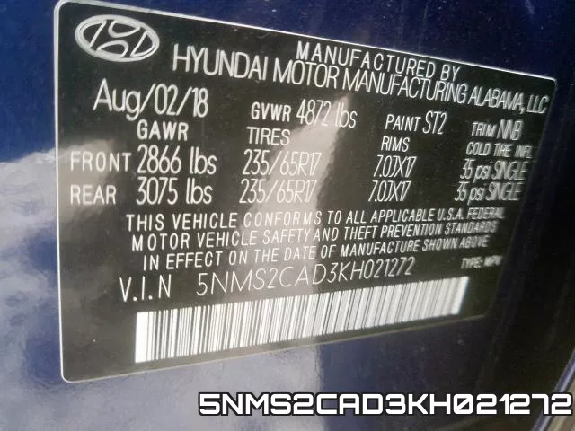 5NMS2CAD3KH021272 фото 2