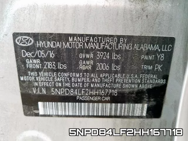 5NPD84LF2HH167718 фото 2