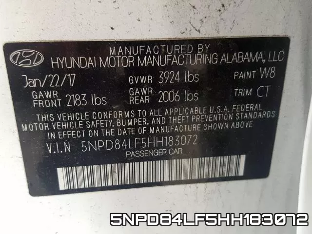 5NPD84LF5HH183072 фото 2