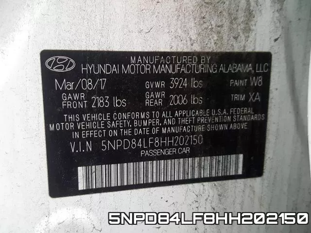 5NPD84LF8HH202150 фото 2