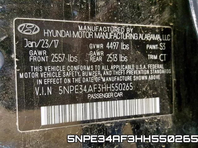 5NPE34AF3HH550265 фото 2