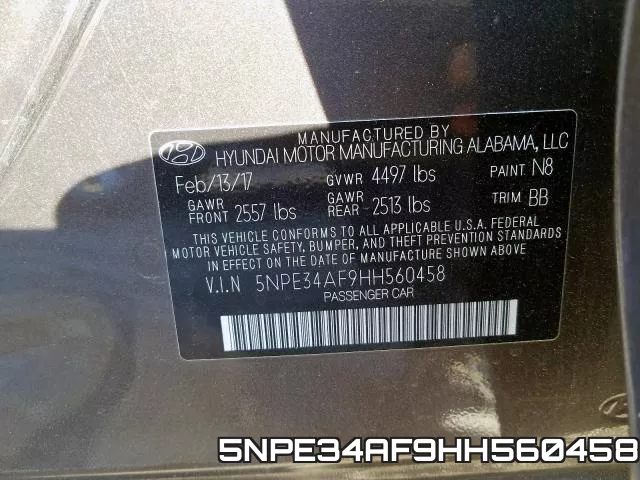 5NPE34AF9HH560458 фото 2