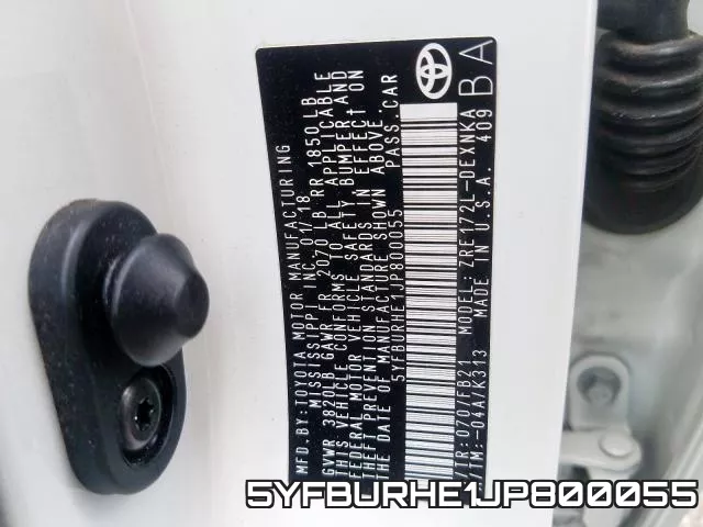 5YFBURHE1JP800055 фото 2