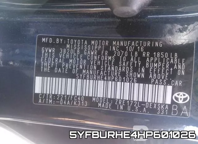 5YFBURHE4HP601026 фото 10