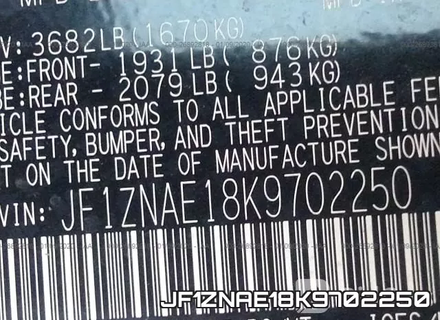 JF1ZNAE18K9702250 фото 10