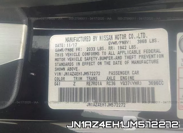 JN1AZ4EH1JM572272 фото 10