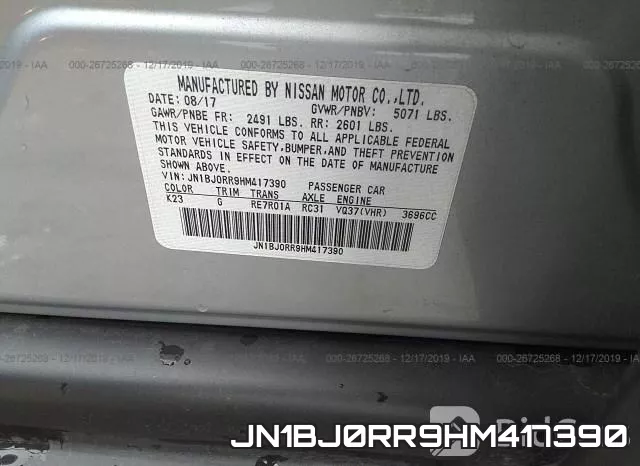 JN1BJ0RR9HM417390 фото 10