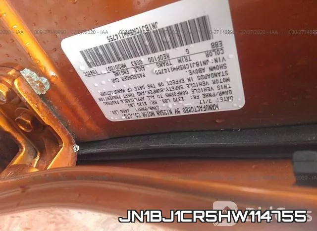 JN1BJ1CR5HW114755 фото 10
