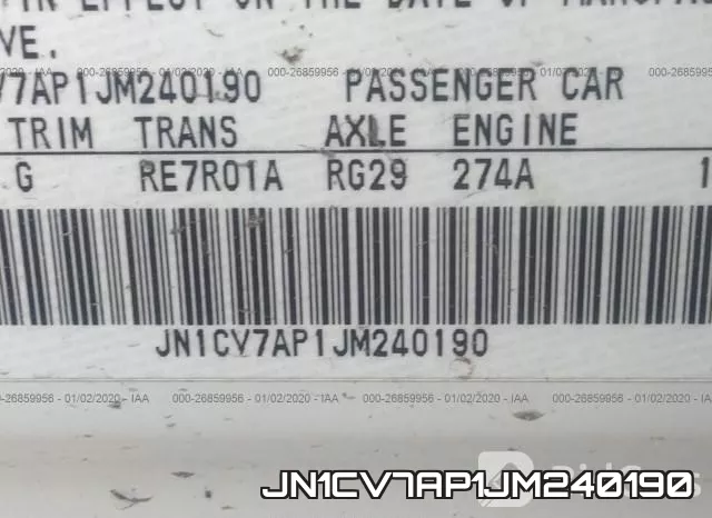 JN1CV7AP1JM240190 фото 10