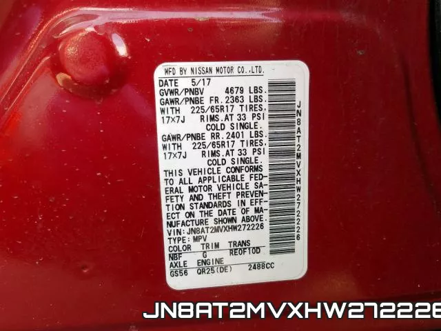 JN8AT2MVXHW272226 фото 2