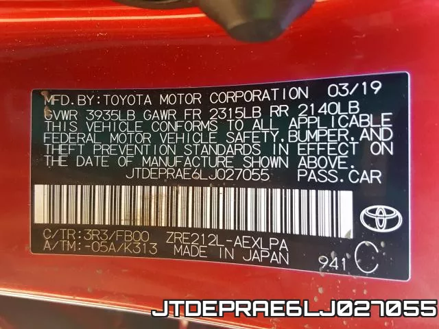 JTDEPRAE6LJ027055 фото 2