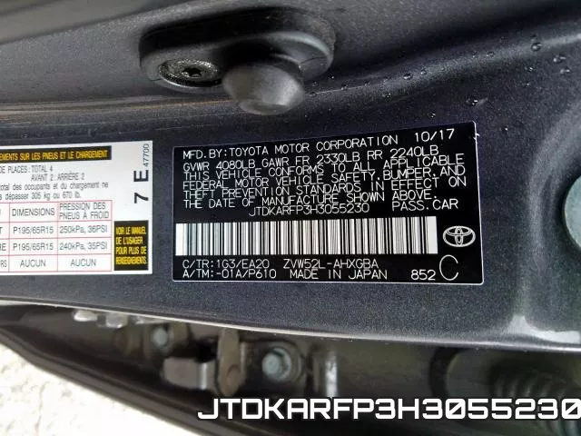JTDKARFP3H3055230 фото 2