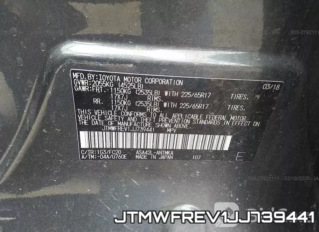 JTMWFREV1JJ739441 фото 10