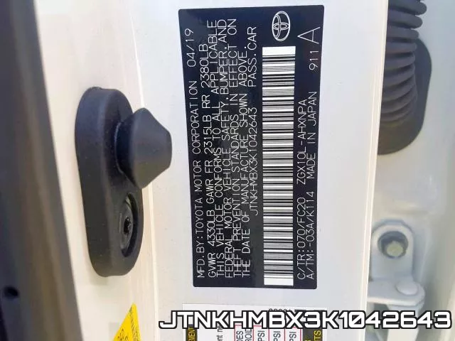 JTNKHMBX3K1042643 фото 2