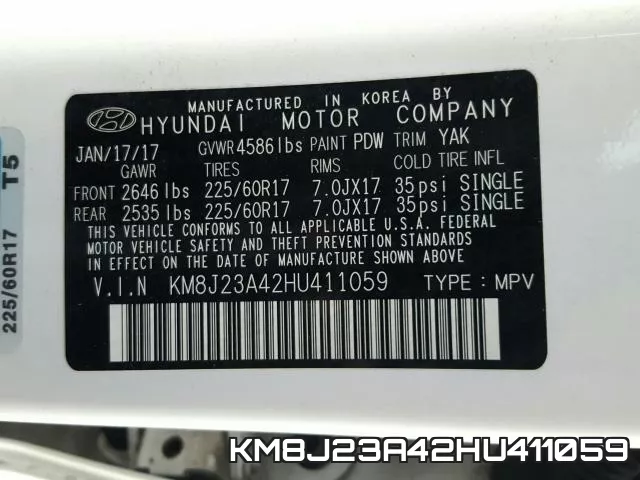 KM8J23A42HU411059 фото 2