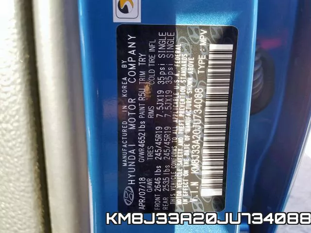KM8J33A20JU734088 фото 2
