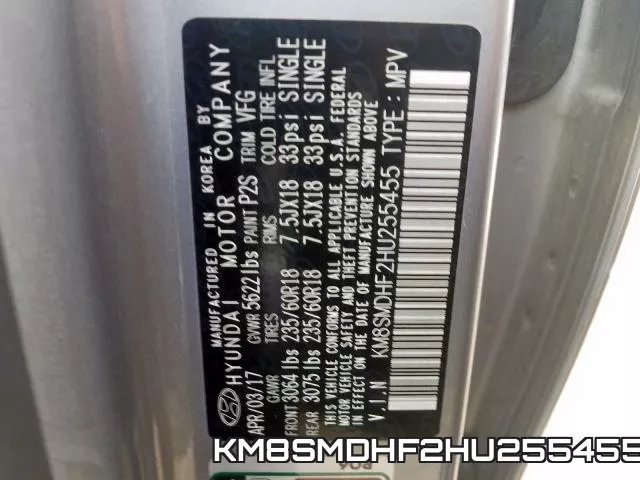 KM8SMDHF2HU255455 фото 2