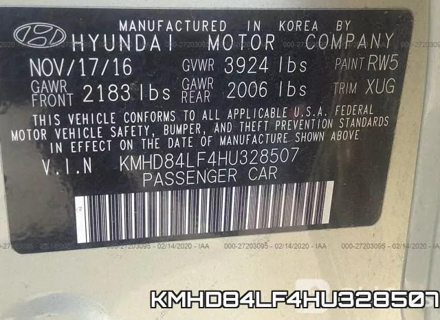KMHD84LF4HU328507 фото 10