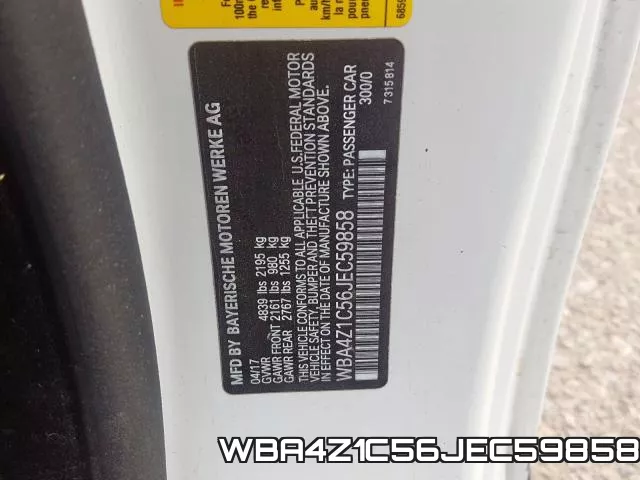 WBA4Z1C56JEC59858 фото 2