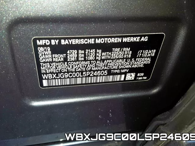 WBXJG9C00L5P24605 фото 2