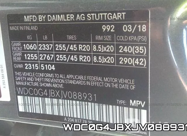 WDC0G4JBXJV088931 фото 10