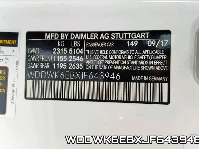 WDDWK6EBXJF643946 фото 2