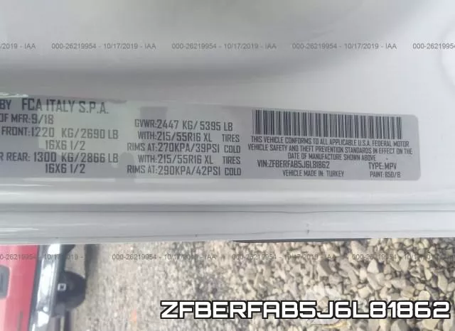 ZFBERFAB5J6L81862 фото 10