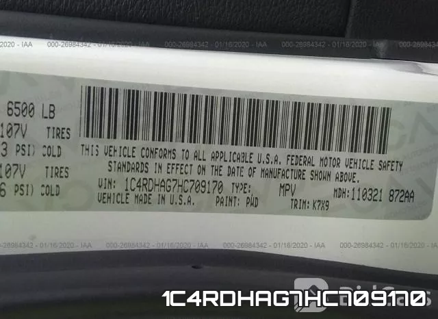 1C4RDHAG7HC709170 фото 10