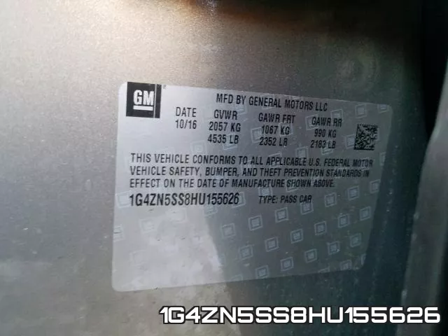 1G4ZN5SS8HU155626 фото 2