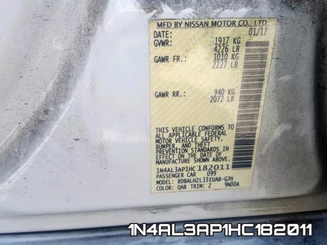 1N4AL3AP1HC182011 фото 2