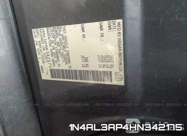 1N4AL3AP4HN342175 фото 10