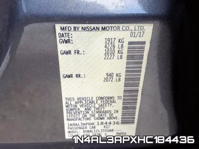 1N4AL3APXHC184436 фото 2