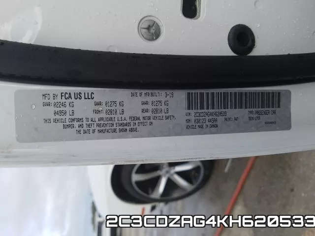 2C3CDZAG4KH620533 фото 2