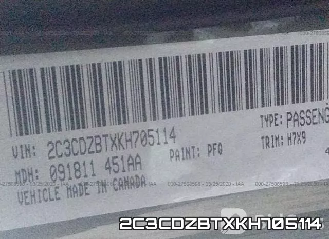 2C3CDZBTXKH705114 фото 10