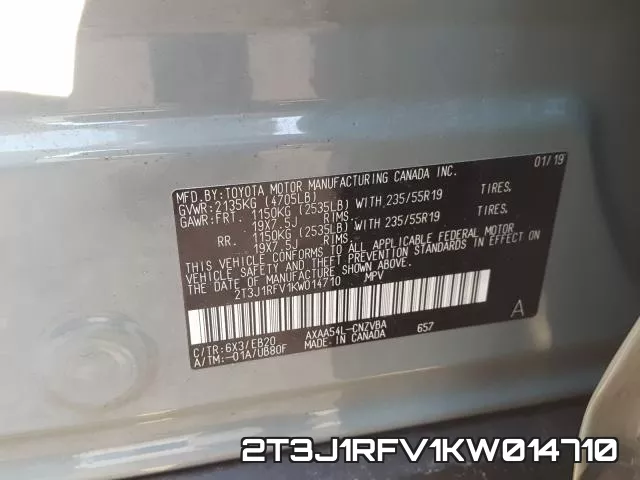 2T3J1RFV1KW014710 фото 2