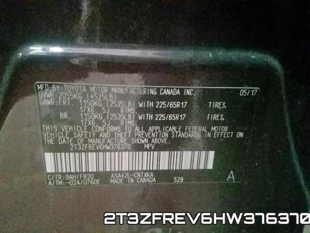 2T3ZFREV6HW376370 фото 2