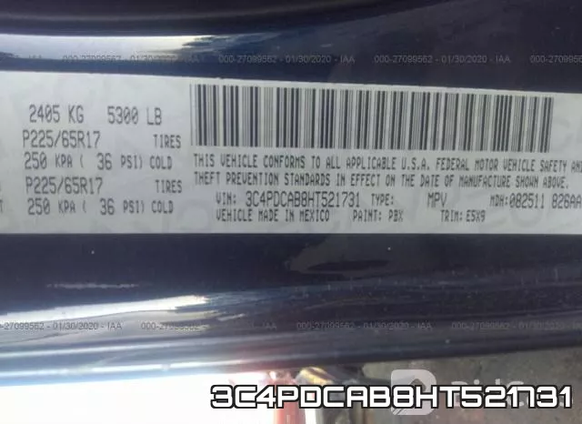 3C4PDCAB8HT521731 фото 10