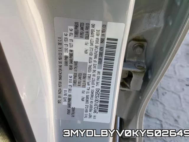 3MYDLBYV0KY502649 фото 2
