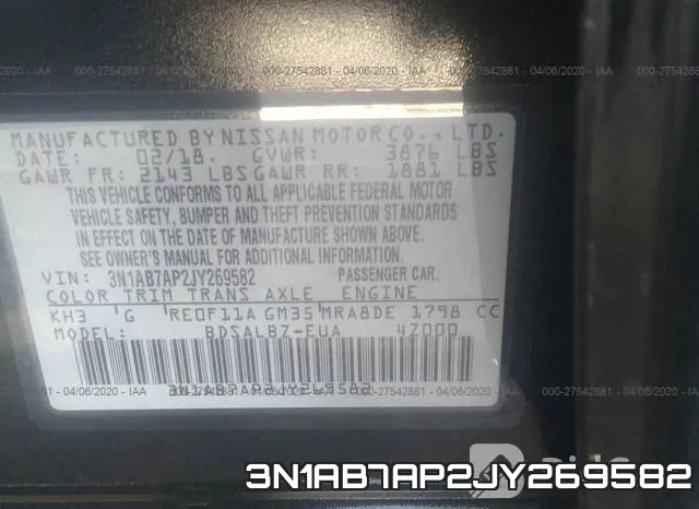 3N1AB7AP2JY269582 фото 10