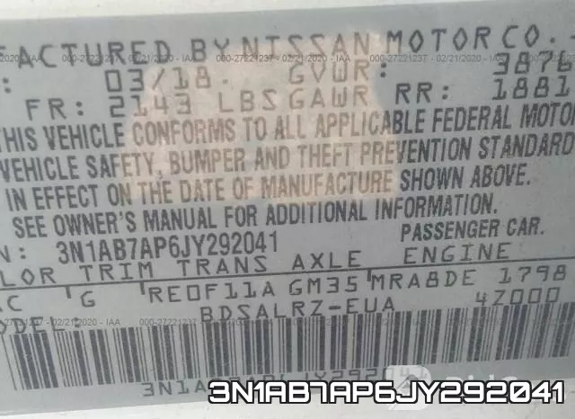 3N1AB7AP6JY292041 фото 10