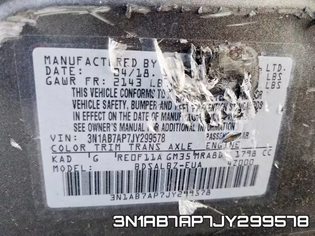 3N1AB7AP7JY299578 фото 2