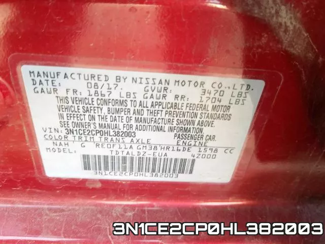 3N1CE2CP0HL382003 фото 2