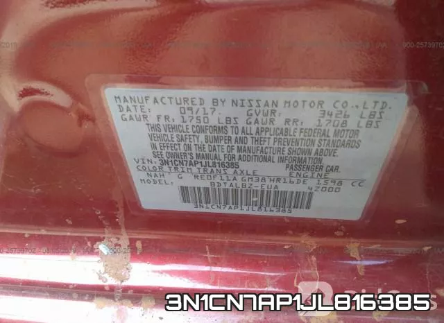 3N1CN7AP1JL816385 фото 10