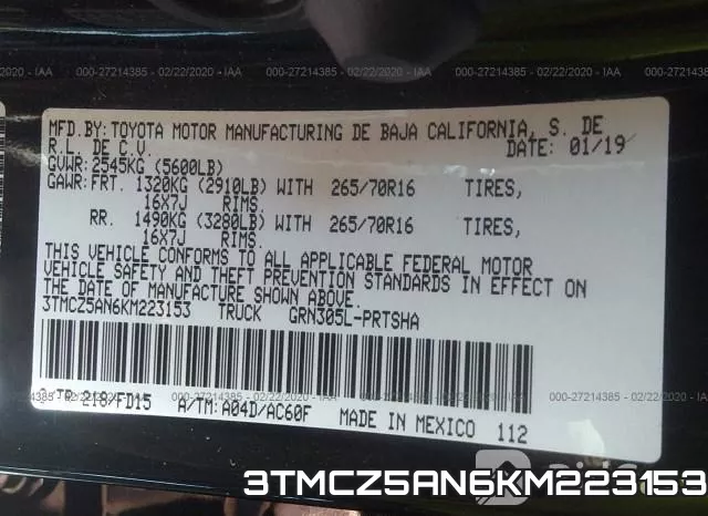 3TMCZ5AN6KM223153 фото 10