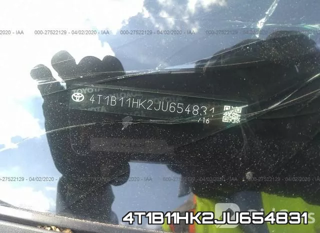 4T1B11HK2JU654831 фото 10