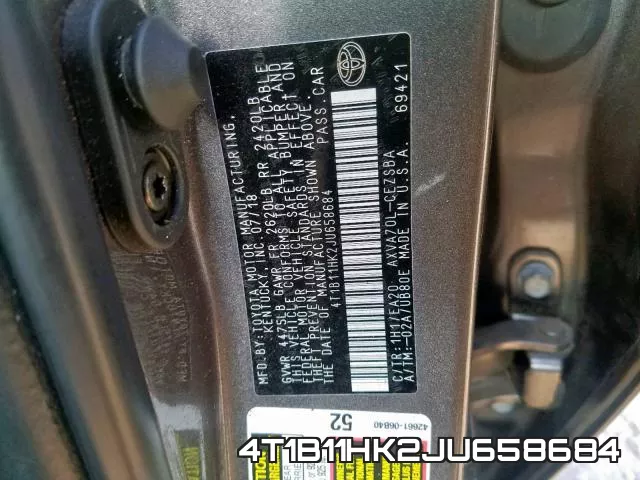 4T1B11HK2JU658684 фото 2